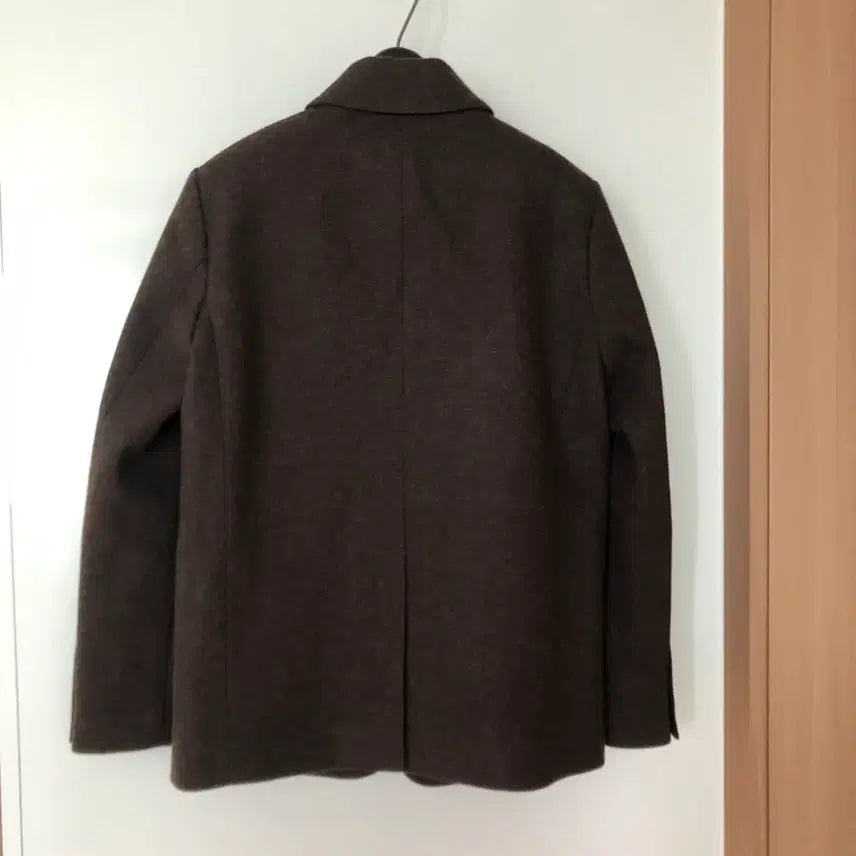 [BUNJANG] Riel 22 First Single Wool Jacket Brown Half Coat / 리엘 22년 퍼스트 싱글 울자켓 브라운 하프코트 결혼식 하객룩 출근룩리엘