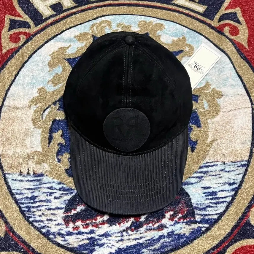 [BUNJANG] RRL Logo Suede Ball Cap / 더블알엘 (RRL) 로고 스웨이드 볼캡