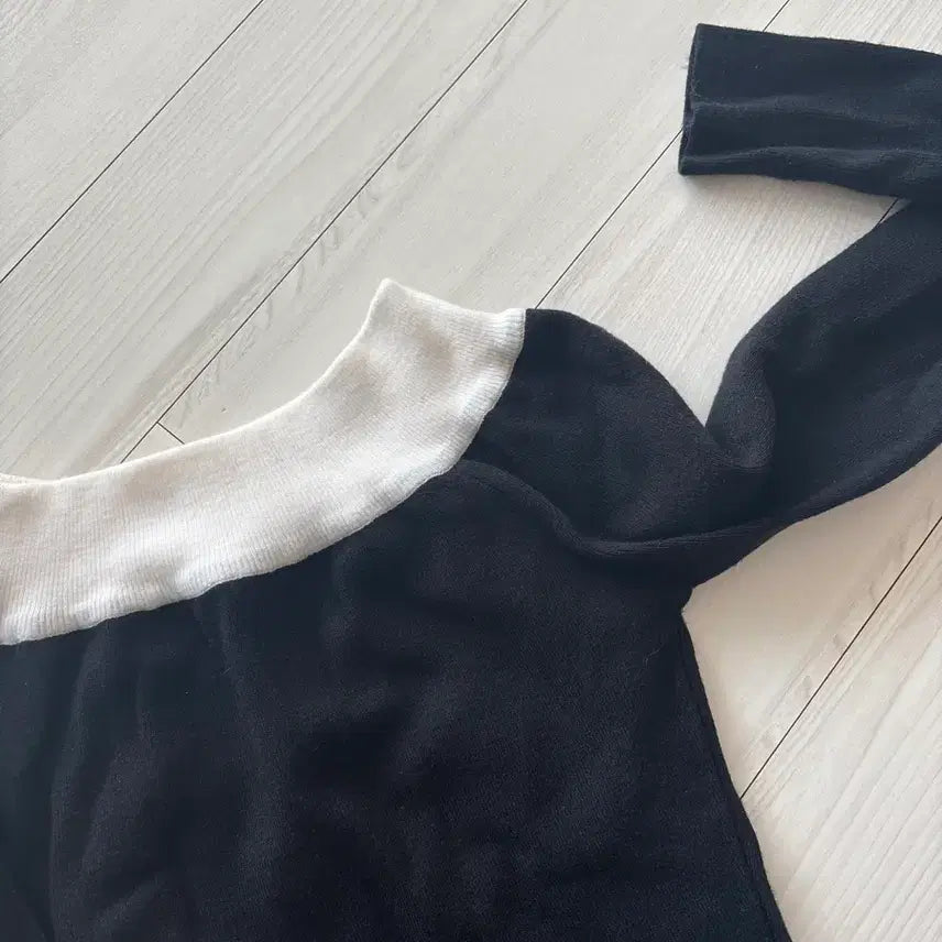 [BUNJANG] VERNY Off-Shoulder Knit Top / 베르니 베르니마켓 타이오프숄더니트