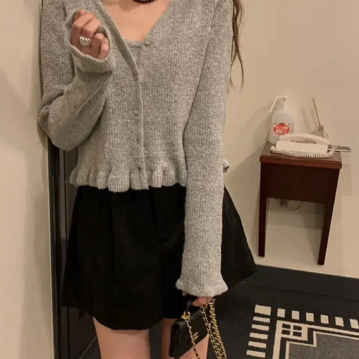 [SOLD OUT] 미엘 코르 가디건 멜란지