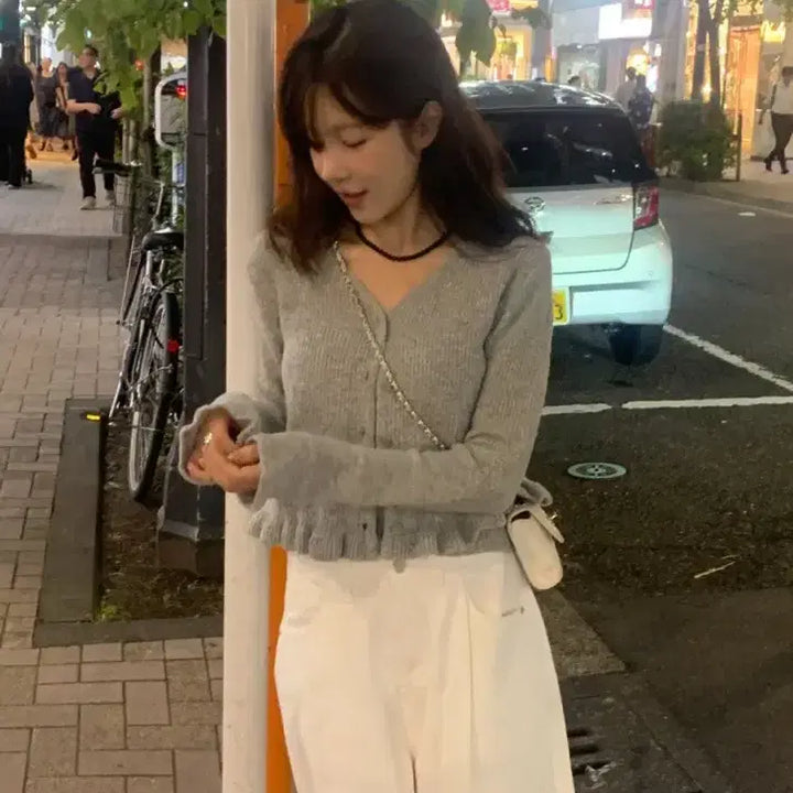 [SOLD OUT] 미엘 코르 가디건 멜란지