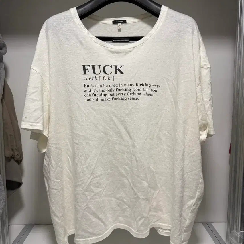 [SOLD OUT] R13 FUCK 티셔츠 L사이즈