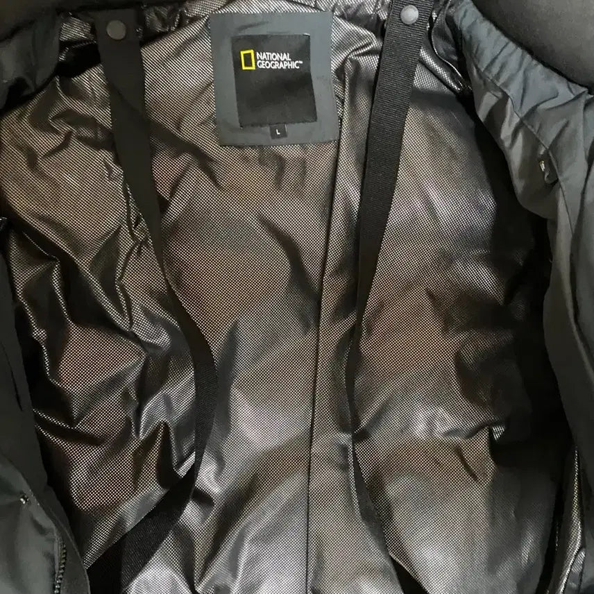 [BUNJANG] National Geographic Cayman 3 Goose Down Long Padded Jacket Charcoal / 네셔널 지오그래픽 카이만 3 구스다운 롱패딩 챠콜 L사이즈