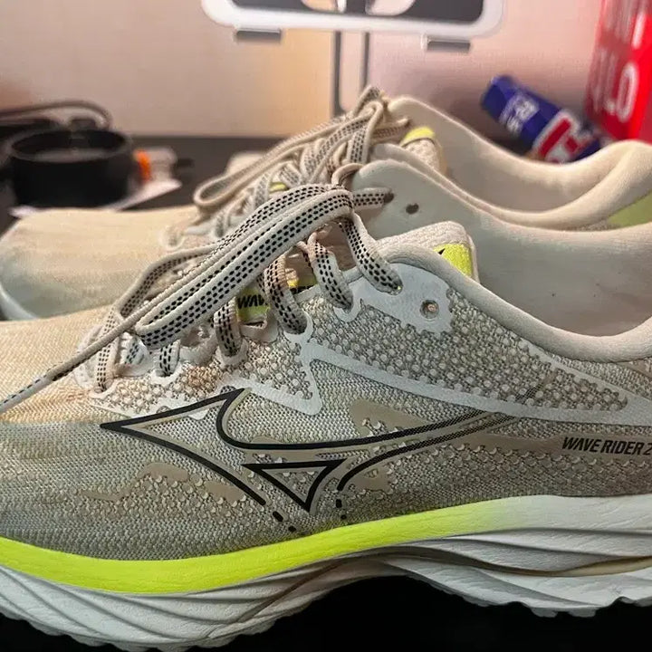[BUNJANG] Mizuno Wave Rider 27 Running Shoes / [235]미즈노 웨이브 라이더 27 런닝화 아이보리