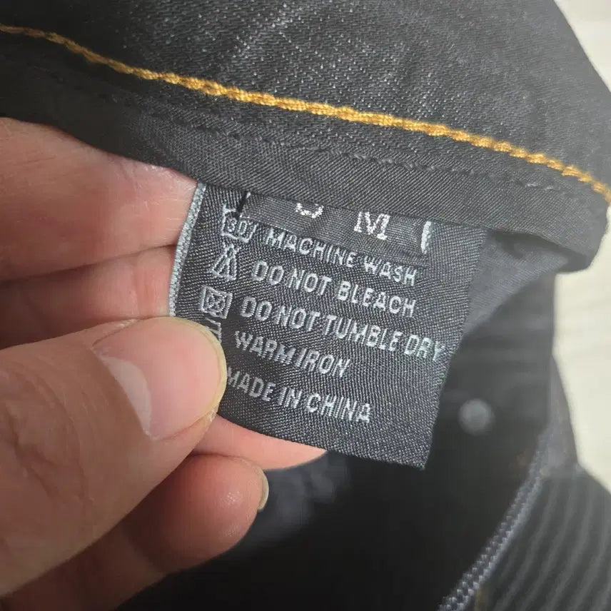 [BUNJANG] Komine Black Biker Jeans S / 코미네 미사용품 블랙 바이커  청바지  S