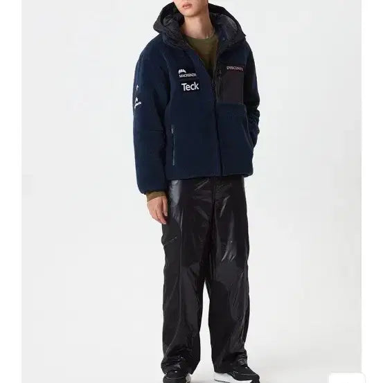 [BUNJANG] Descente Canada Ski Team Super Fleece Padded Jacket / 데상트 캐나다스키팀 슈퍼 플리스 패딩 110사이즈