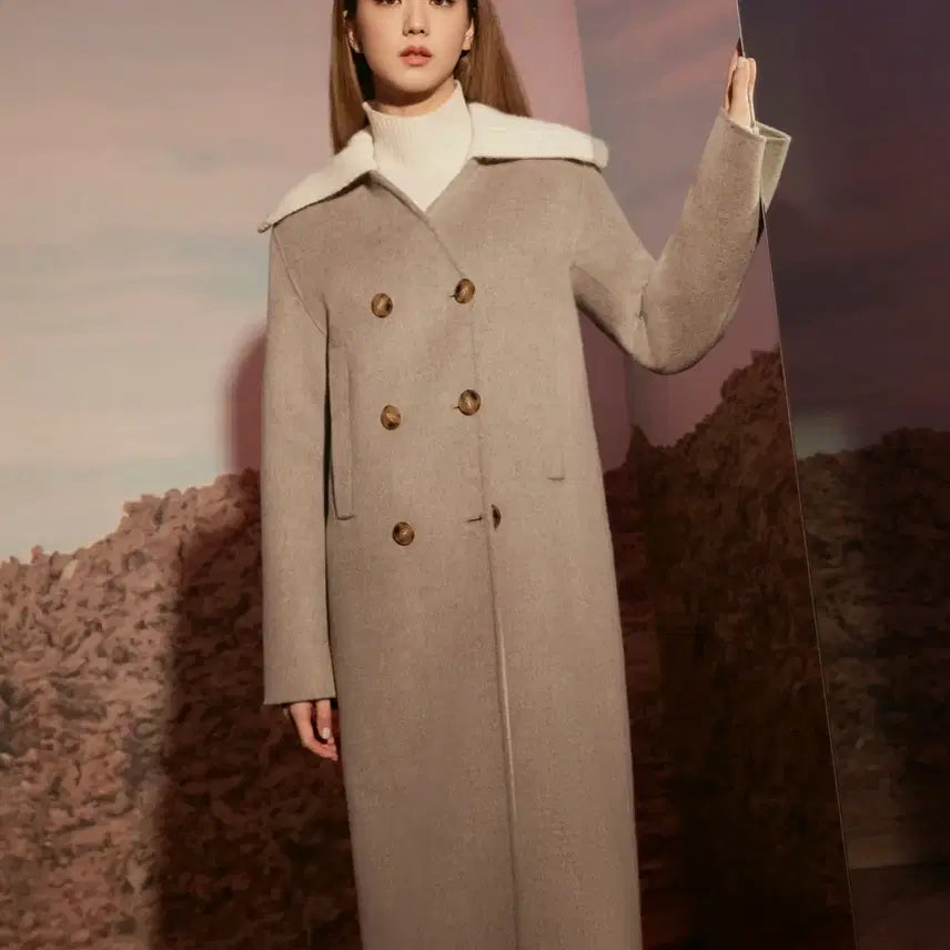 [BUNJANG] MICHAA Handmade Wool Long Coat 55 / it MICHAA 잇미샤 핸드메이드 울 롱코트 55