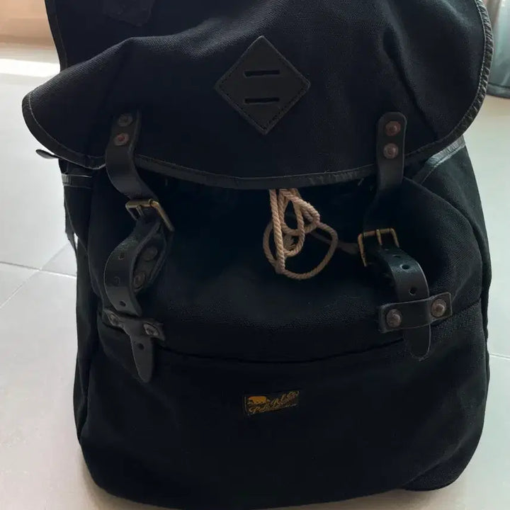 [BUNJANG] Polo Ralph Lauren Canvas Cotton Leather Backpack / 폴로 랄프로렌 캔버스코튼 레더 백팩