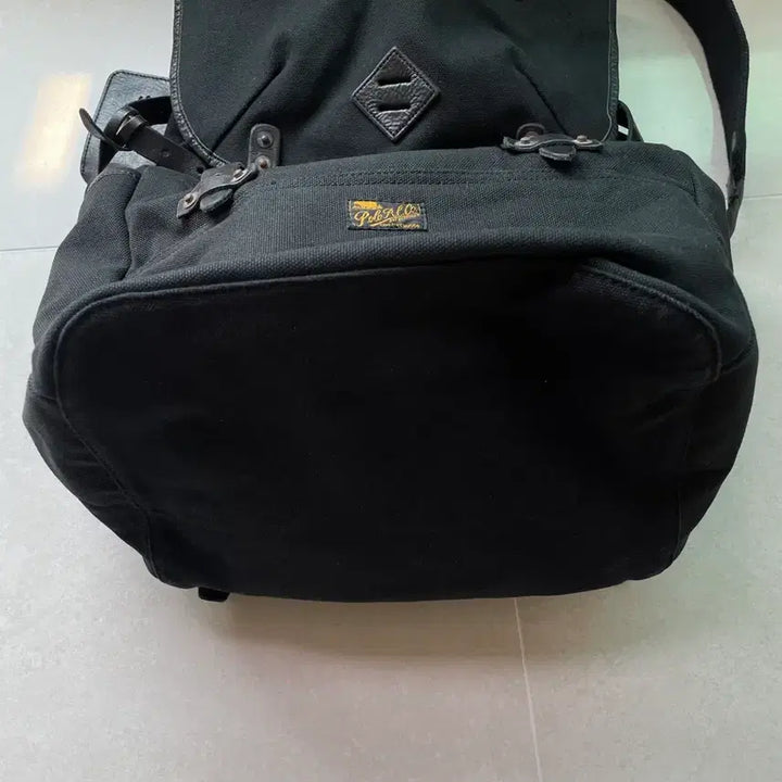 [BUNJANG] Polo Ralph Lauren Canvas Cotton Leather Backpack / 폴로 랄프로렌 캔버스코튼 레더 백팩