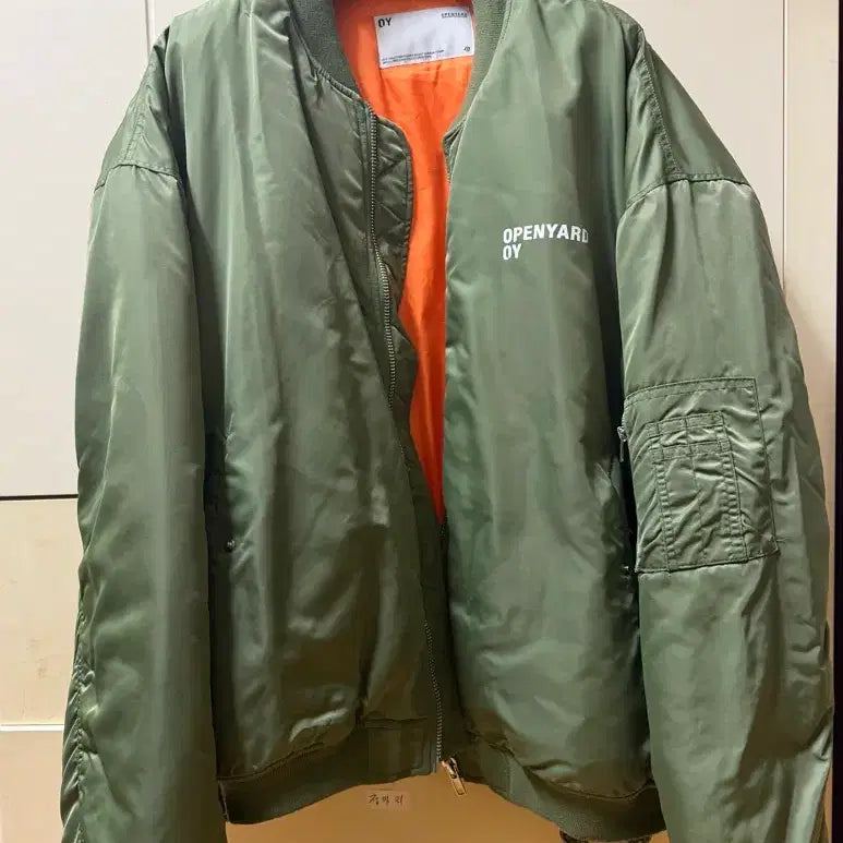 [BUNJANG] OY Openyard MA-1 Bomber Jacket Khaki / OY 오와이 오픈야드 MA-1 봄버 자켓 카키