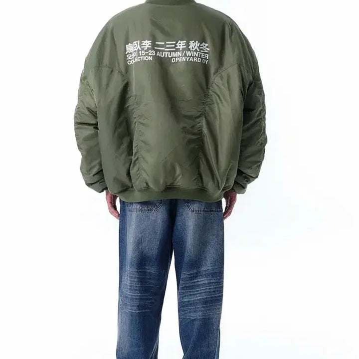 [BUNJANG] OY Openyard MA-1 Bomber Jacket Khaki / OY 오와이 오픈야드 MA-1 봄버 자켓 카키
