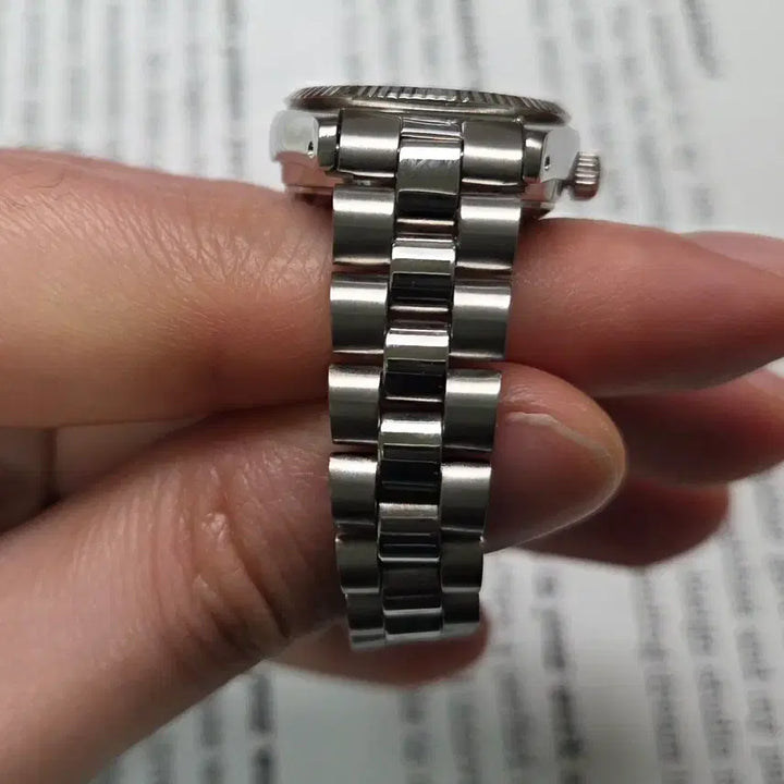 [BUNJANG] Seiko Day-Date Champagne Dial Fluted Bezel Automatic Women's Watch / 빈티지 세이코 데이데이트 샴골판 플루티드베젤 오토매틱 여성용