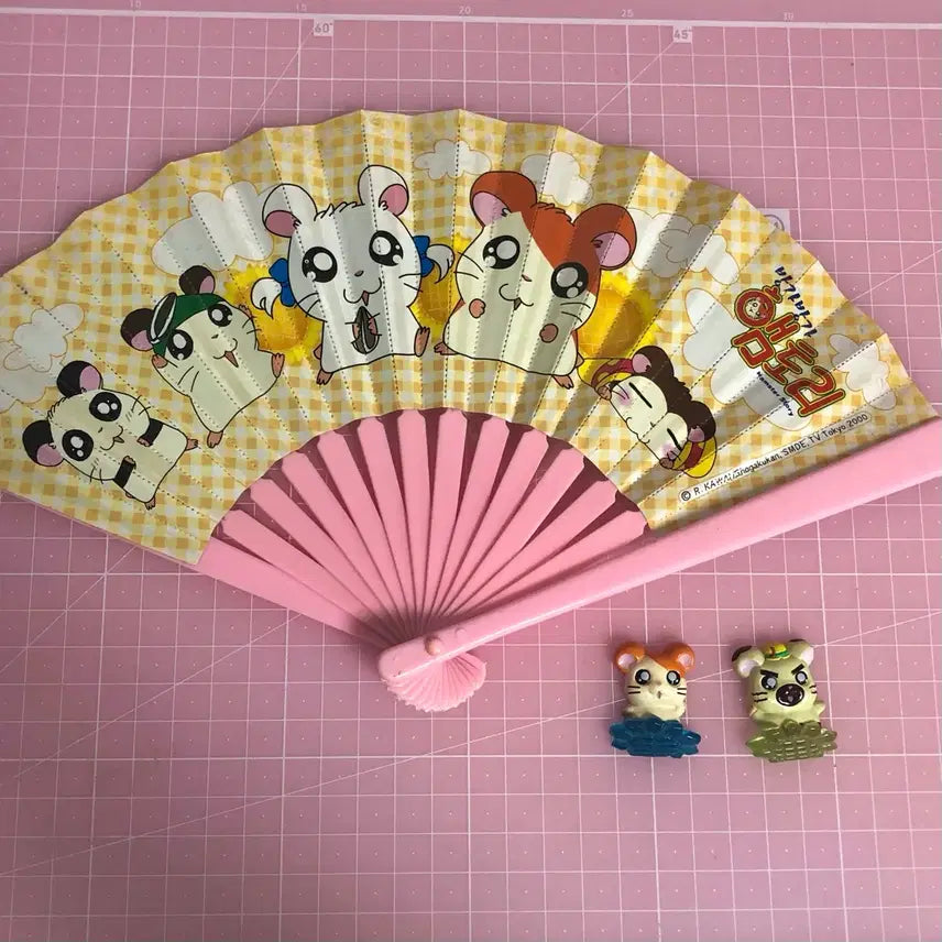 [BUNJANG] Hamster Fan and Magnet Bundle Set / 햄토리 부채, 마그넷 일괄