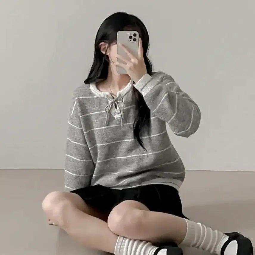 [BUNJANG] Ably Wool Eyelet Knit Sweater / 에이블리 울 아일렛 니트 새상품