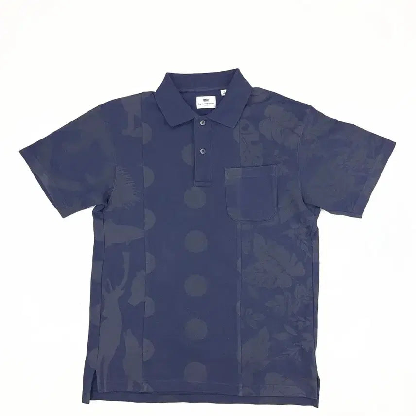 [BUNJANG] Engineered Garments x Uniqlo Printed Polo Shirt / ( 엔지니어드 가먼츠 X 유니클로) EG 피케 프린 트 폴로 셔츠