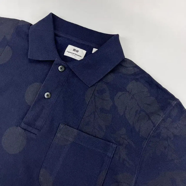 [BUNJANG] Engineered Garments x Uniqlo Printed Polo Shirt / ( 엔지니어드 가먼츠 X 유니클로) EG 피케 프린 트 폴로 셔츠