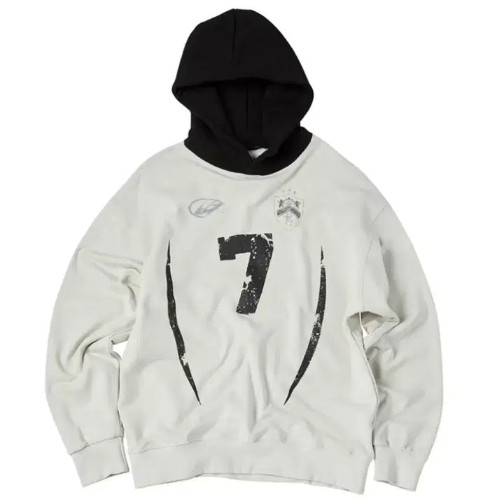 [BUNJANG] Travel Number Seven Hyeongjun Hoodie / 트래블 넘버세븐 믹스 후드티 크래비티 형준