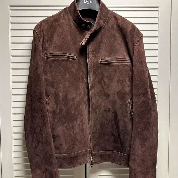[BUNJANG] Qui Goat Suede Single Rider Jacket / [새상품] qui 쿠이 고트 스웨이드 싱글 라이더 자켓 105