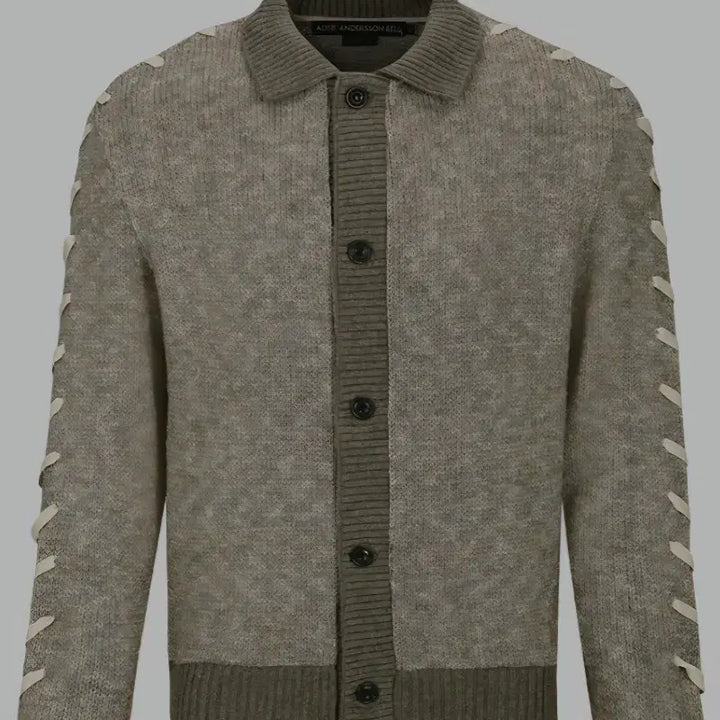 [BUNJANG] Anderson .Paak Unbleached Lace-Up Cardigan / 앤더슨벨 언블리치드 레이스업 가디건