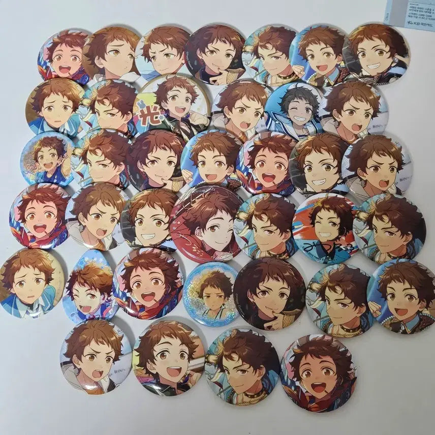[BUNJANG] Ensemble Stars Mitsuru 5th Anniversary Can Badge Bundle Set / 앙스타 미츠루 이베코레 중스타 하코 셔플 5주년 캔뱃지 38개