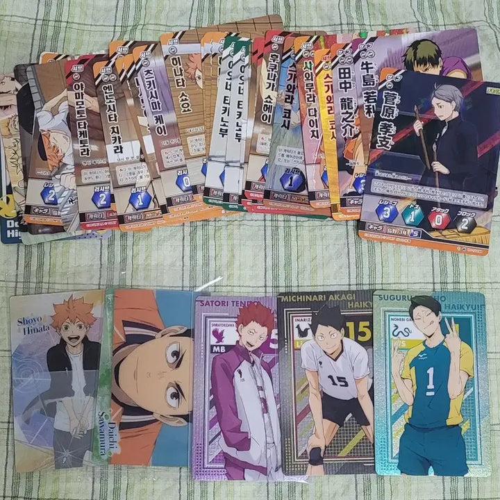 [BUNJANG] Haikyuu Goods Bundle Set (Long Sticker + Acrylic Keyring + Baboca + Metal Card) / 하이큐 굿즈 롱스티커+아크릴 키링+바보카+메탈카드