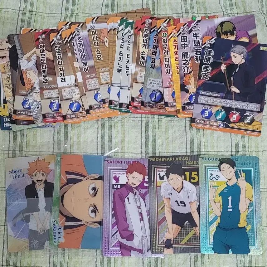 [BUNJANG] Haikyuu Goods Bundle Set (Long Sticker + Acrylic Keyring + Baboca + Metal Card) / 하이큐 굿즈 롱스티커+아크릴 키링+바보카+메탈카드