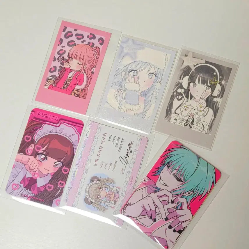 [BUNJANG] Domeworld Misunyeo Photocard and Postcard Bundle Set / 다꾸 미소녀 도미월드 포카 엽서 일괄 처분