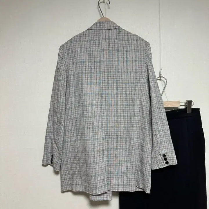 [BUNJANG] Isabel Marant Linen Check Double Jacket / 이자벨마랑21 린넨 체크 더블 자켓