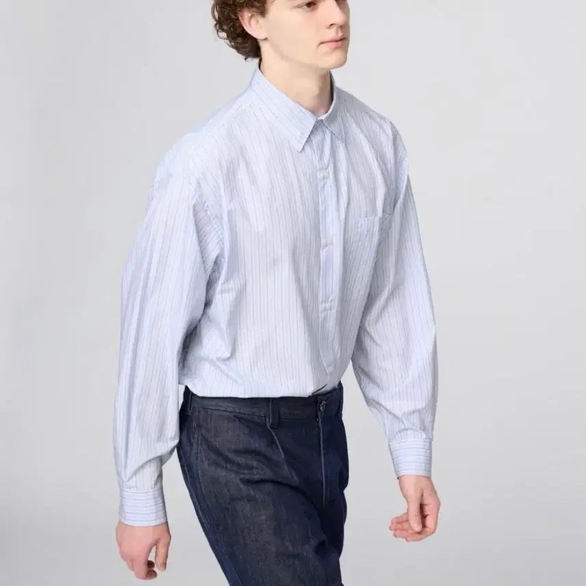 [BUNJANG] Uniqlo Oversized Broadcloth Shirt / 유니클로 브로드클로스오버사이즈셔츠