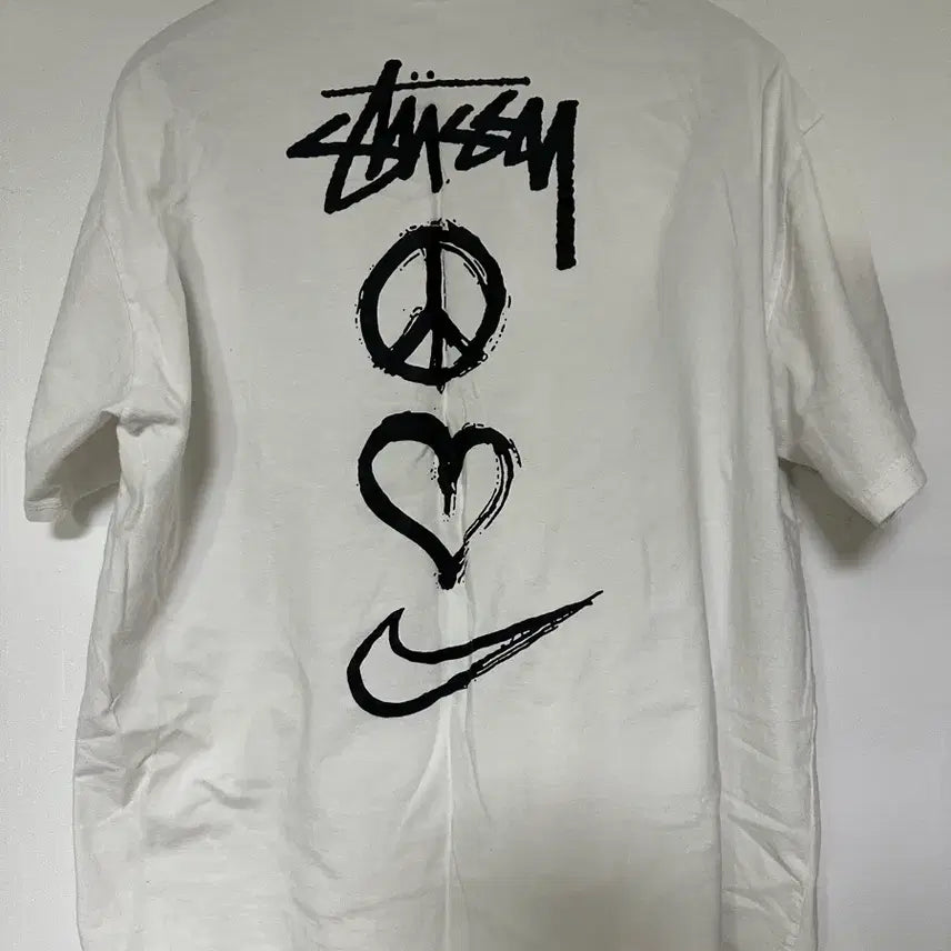 [SOLD OUT] 스투시 x 나이키 콜라보 반팔 티셔츠 화이트