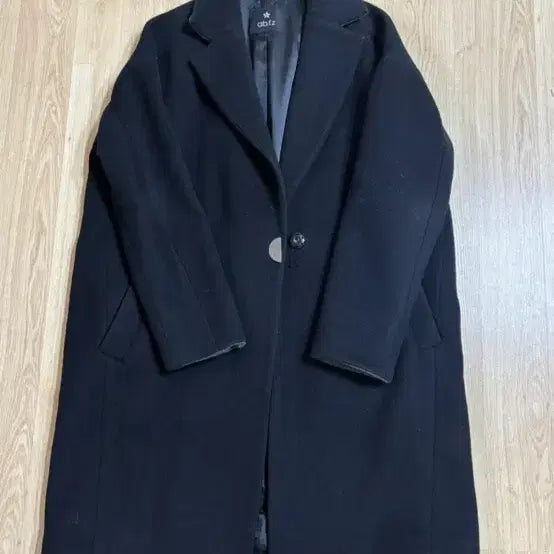 [BUNJANG] ab.f.z Black Wool Blend Coat / ab.f.z 블랙 모직 코트