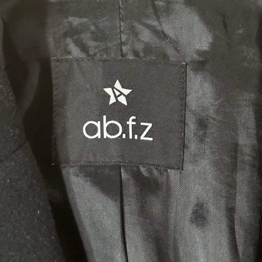 [BUNJANG] ab.f.z Black Wool Blend Coat / ab.f.z 블랙 모직 코트