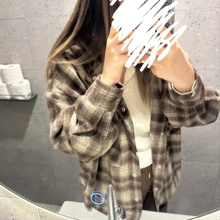 [BUNJANG] Wool Checkered Hooded Shirt / 고퀄 울소재 체크 후드셔츠남방. 빅사이즈가능(44~99)새상품