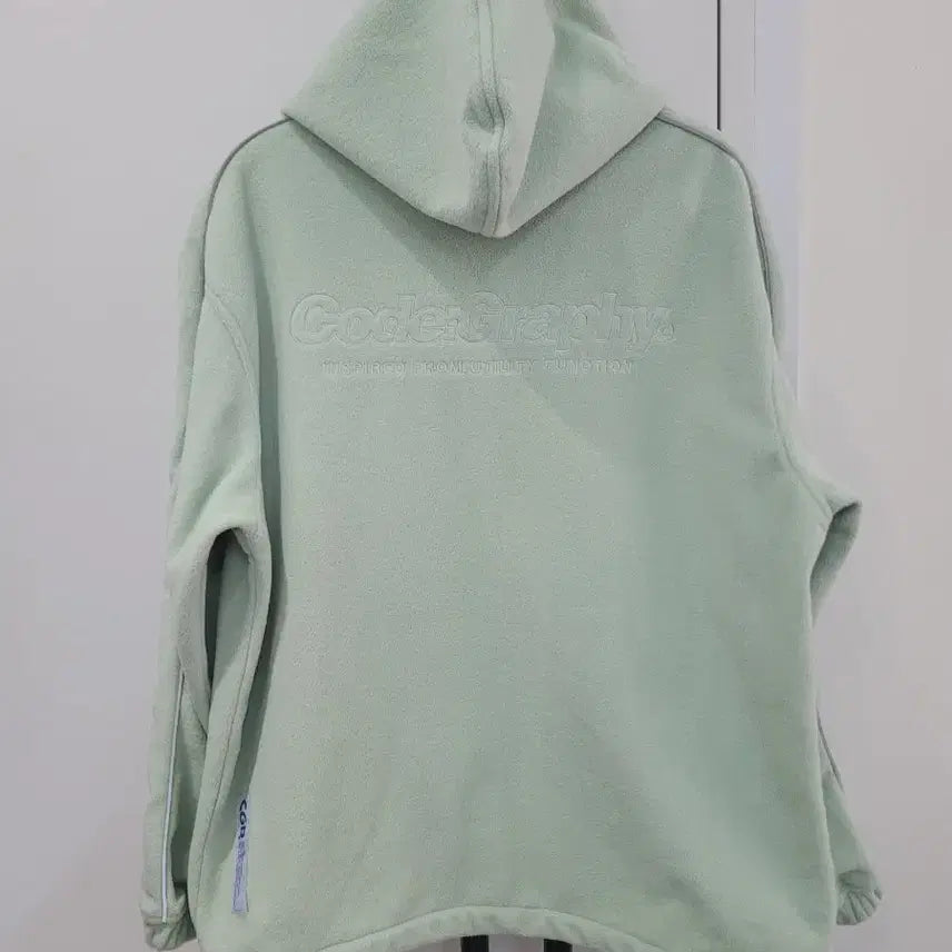 [BUNJANG] Codegraphy Oversized Fleece Hoodie S / 코드그라피 Codeography 오버사이즈 플리스 후드 집업 S