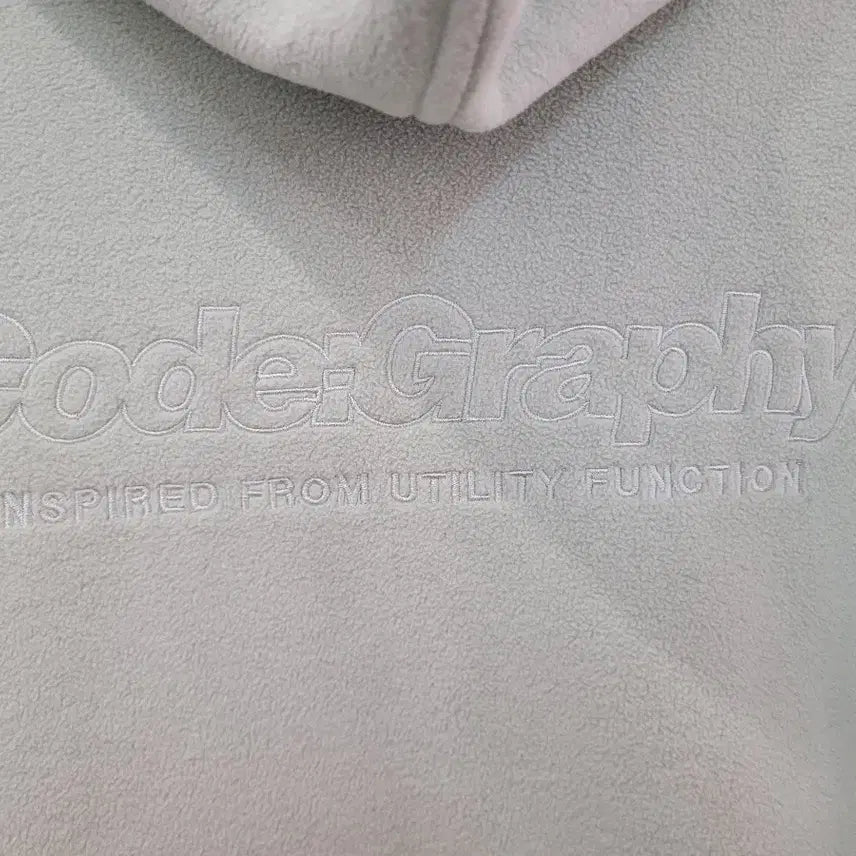 [BUNJANG] Codegraphy Oversized Fleece Hoodie S / 코드그라피 Codeography 오버사이즈 플리스 후드 집업 S