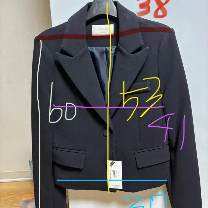 [BUNJANG] The Way Nine Cropped Short Jacket (Size S) / 더웨이나인 숏 자켓 55(S)