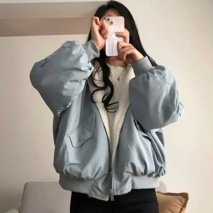 [BUNJANG] Reversible Mink Aviator Jacket / 리버시블 밍크 항공점퍼 무스탕 급처분