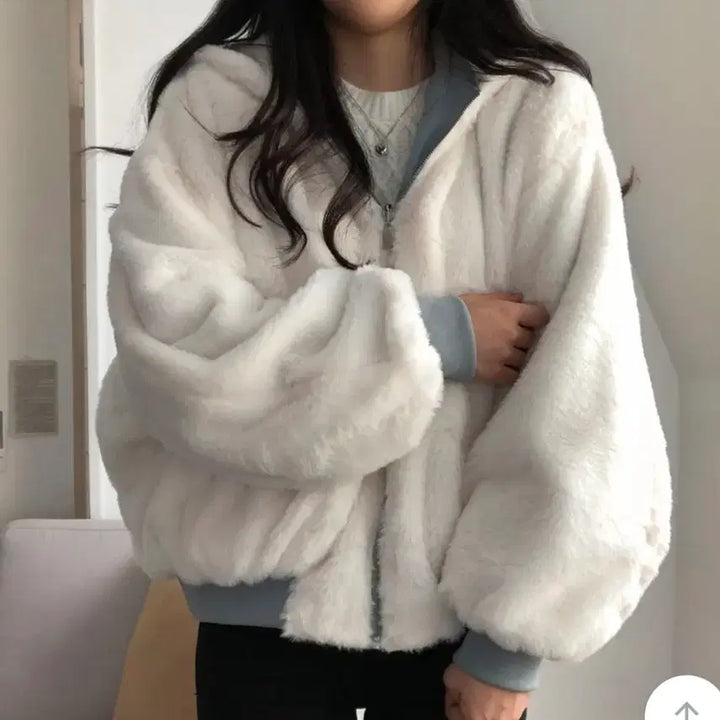 [BUNJANG] Reversible Mink Aviator Jacket / 리버시블 밍크 항공점퍼 무스탕 급처분