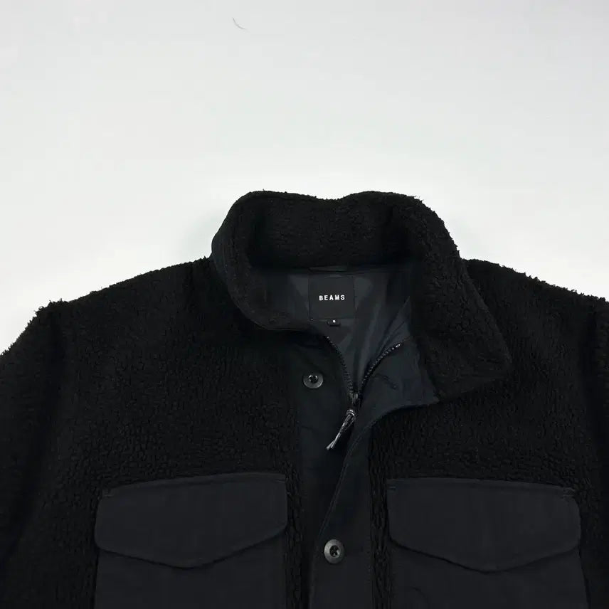 [BUNJANG] BEAMS M65 Fleece Jacket (Black, Size S) / (S) BEAMS 빔즈 재팬 M65 플리스자켓 후리스 블랙