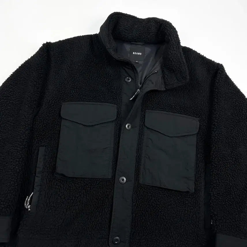 [BUNJANG] BEAMS M65 Fleece Jacket (Black, Size S) / (S) BEAMS 빔즈 재팬 M65 플리스자켓 후리스 블랙