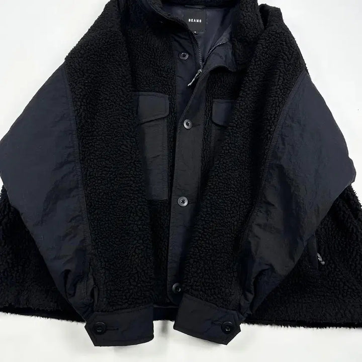[BUNJANG] BEAMS M65 Fleece Jacket (Black, Size S) / (S) BEAMS 빔즈 재팬 M65 플리스자켓 후리스 블랙