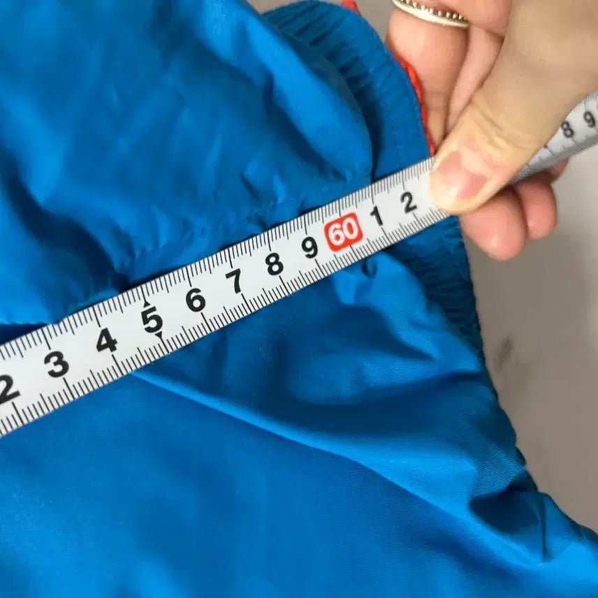 [BUNJANG] Descente Blue Hooded Lightweight Down Jacket S / 데상트 블루 후드 경량 패딩 디운  자켓 S