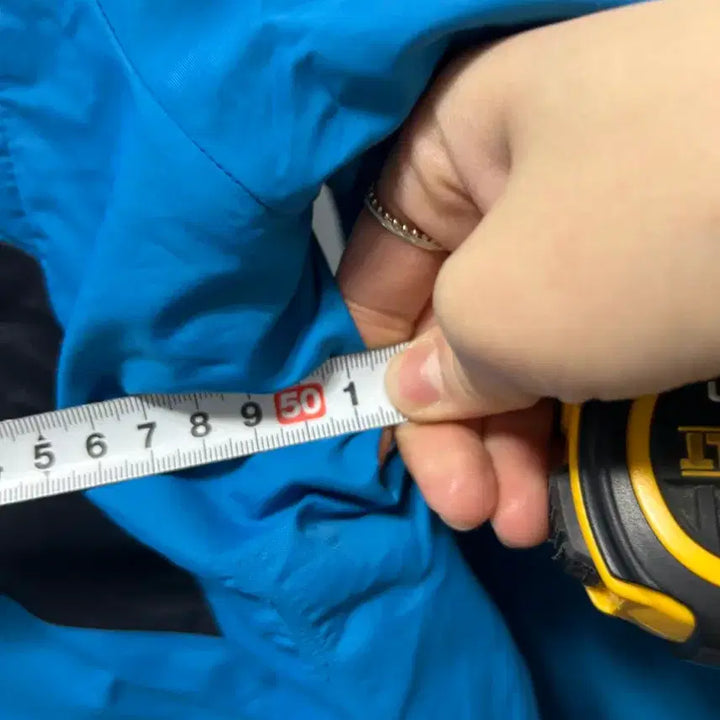 [BUNJANG] Descente Blue Hooded Lightweight Down Jacket S / 데상트 블루 후드 경량 패딩 디운  자켓 S