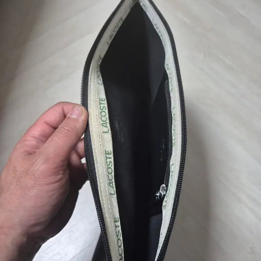 [BUNJANG] Lacoste Clutch / 라코스테 블랙  클러치