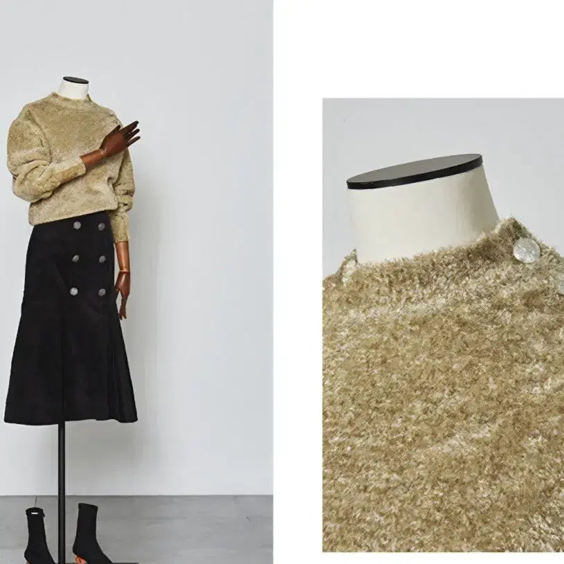 [BUNJANG] Obze Gold Knit Sweater / 새상품 오브제 니트