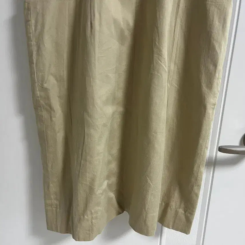 [BUNJANG] Vintage Beige Suspender Skirt Dress / (일본 수입 빈티지)베이지 멜빵 스커트 치마 원피스