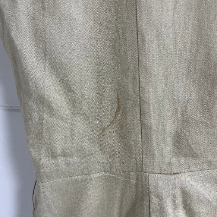 [BUNJANG] Vintage Beige Suspender Skirt Dress / (일본 수입 빈티지)베이지 멜빵 스커트 치마 원피스