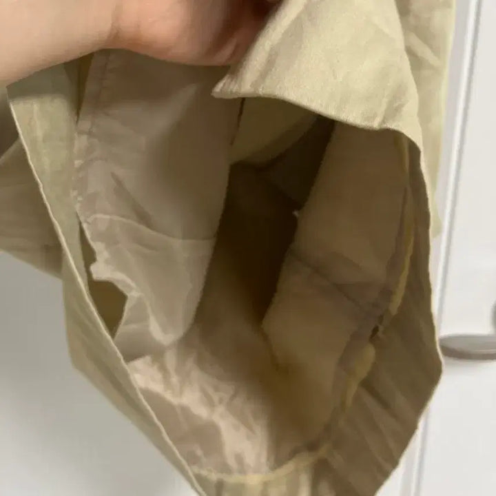 [BUNJANG] Vintage Beige Suspender Skirt Dress / (일본 수입 빈티지)베이지 멜빵 스커트 치마 원피스