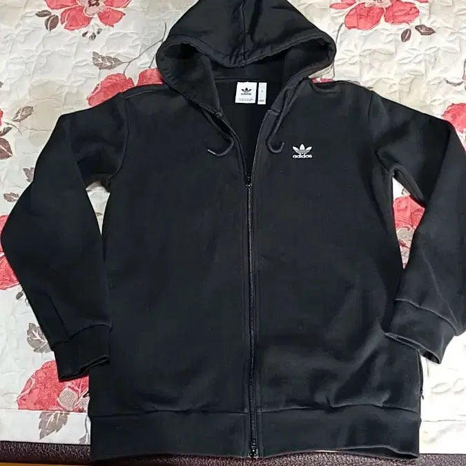 [BUNJANG] Adidas Fleece Hoodie Jacket / 아디다스 기모후드집업 실측100 가슴55 기장71