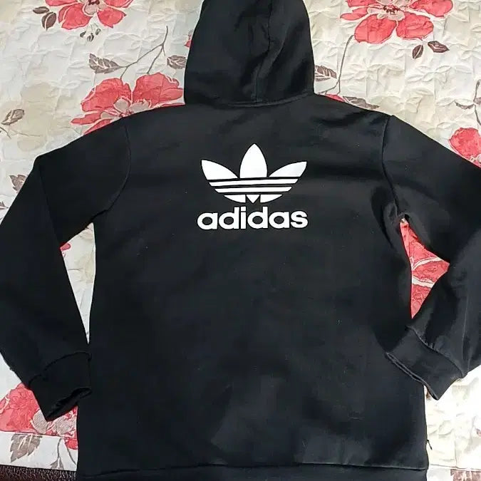 [BUNJANG] Adidas Fleece Hoodie Jacket / 아디다스 기모후드집업 실측100 가슴55 기장71